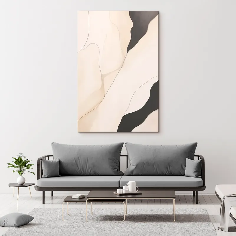 Pictură pe pânză Abstracție contur Nr s46470 Ofertă limitată