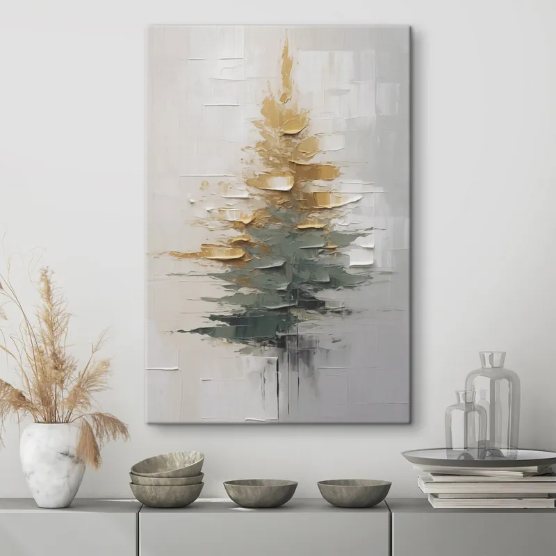 Reduceri Pictură pe pânză Molid abstract Nr s46570