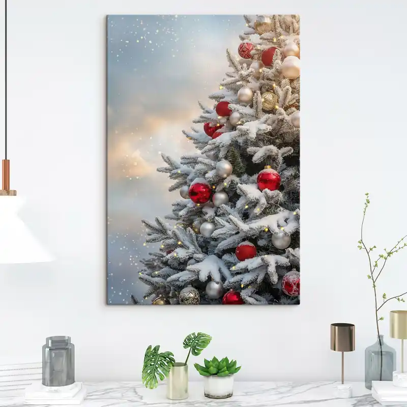 Pictură pe pânză brad de Crăciun Nr s46587 Ofertă exclusivă