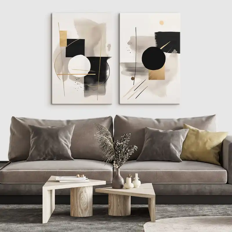 Ofertă limitată Pictură pe pânză Abstracții cu forme Nr m00940