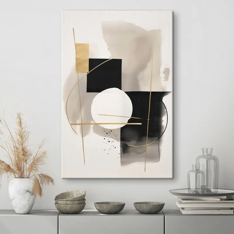Noutate Pictură pe pânză Abstracții cu forme Nr s46573