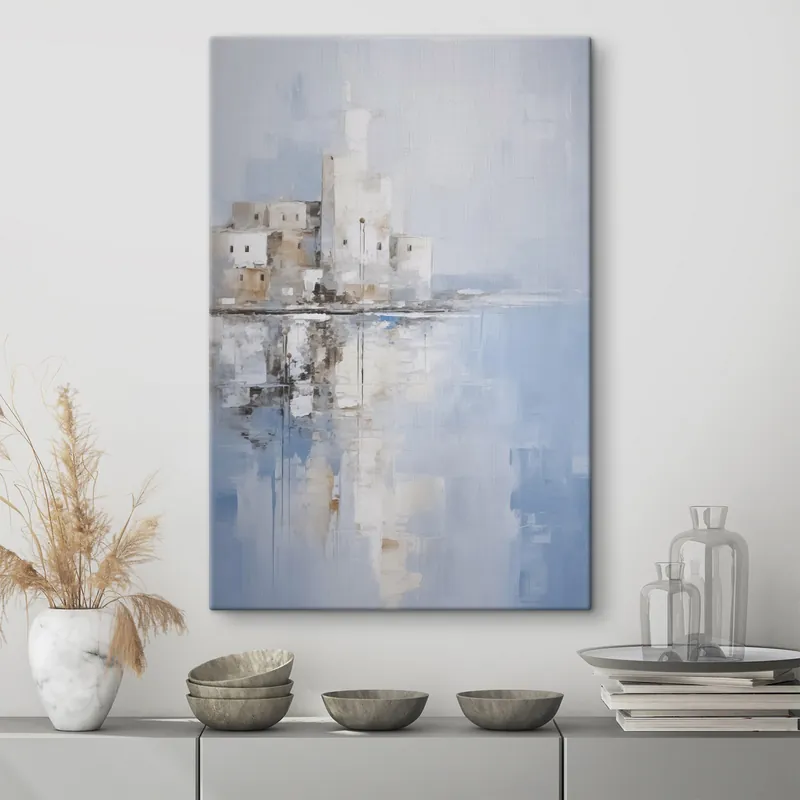 Pictură pe pânză Imitarea peisajului abstract în pictură Nr s46674 Ofertă limitată