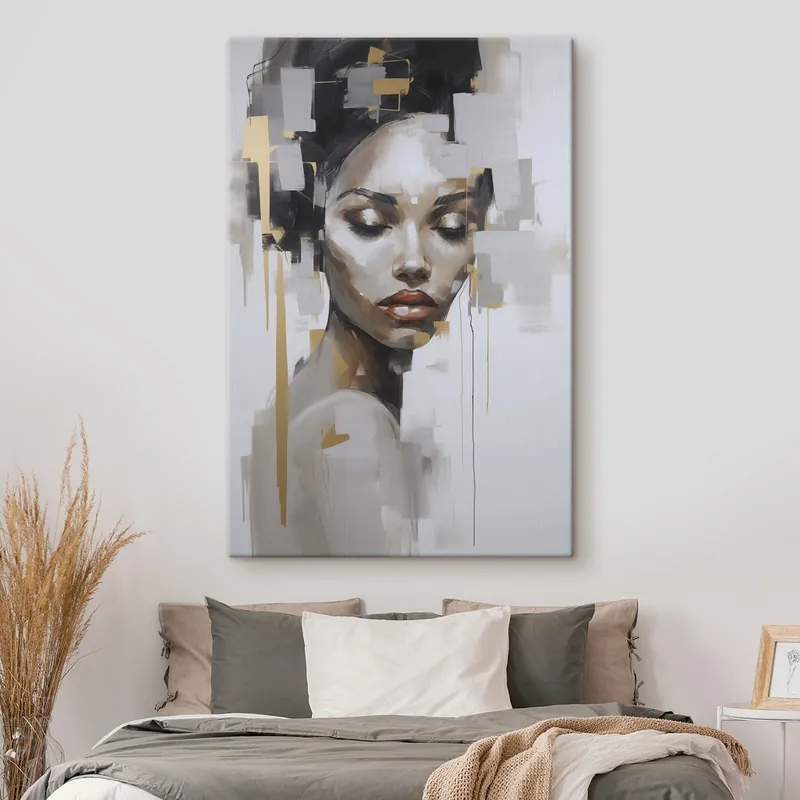 Mai ieftin Pictură pe pânză Portret abstract Nr s46676