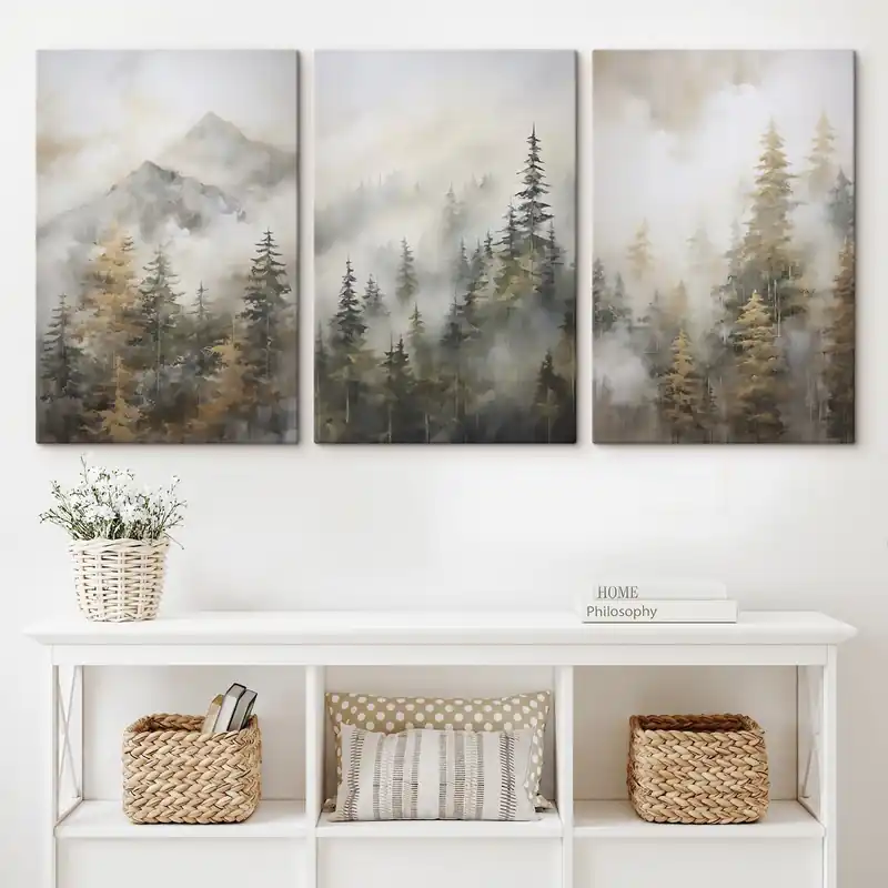 Pictură pe pânză Imitarea pădurii în pictură Nr m00996 Noutate