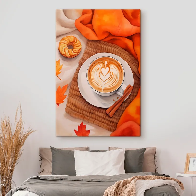 Discount Pictură pe pânză Latte de toamnă Nr s46623