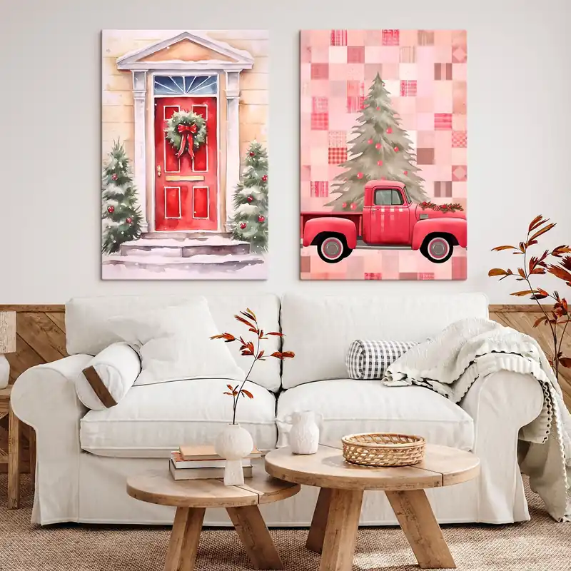 Pictură pe pânză Atmosfera de Crăciun Nr m00978 Bestseller
