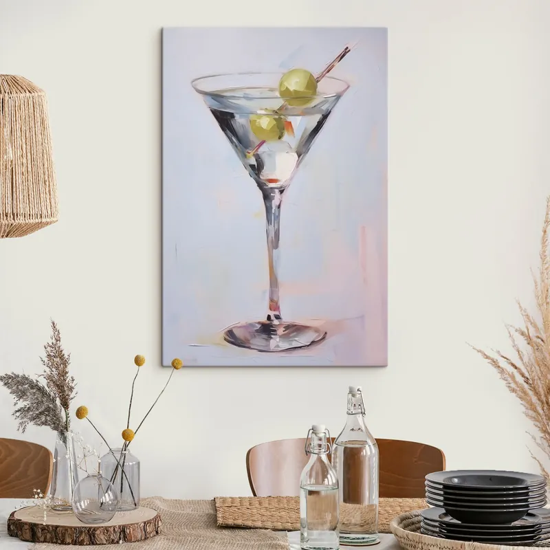 Pictură pe pânză Pahar cu pictură imitație de băutură Nr s46717 Noutate