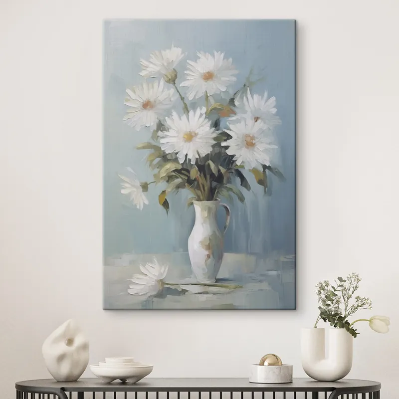 Pictură pe pânză Flori într-o vază pictură imitație Nr s46743 Discount