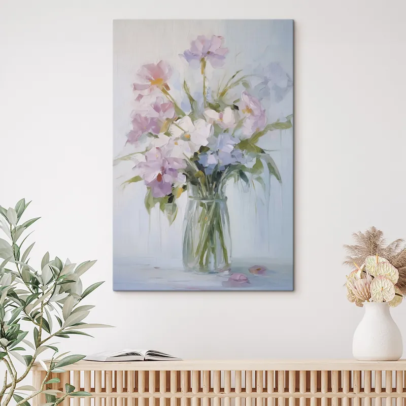 Ofertă limitată Pictură pe pânză Buchet de flori într-o vază imitație de pictură Nr s46751