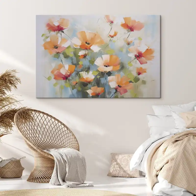 Ofertă limitată Pictură pe pânză Flori abstracte imitație de pictură Nr s46764