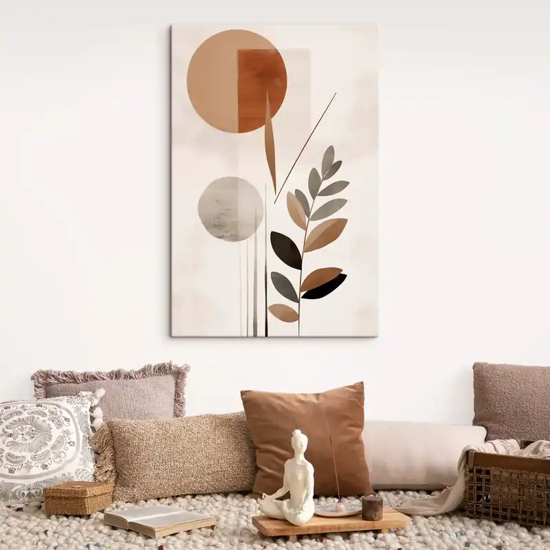 Ofertă de sezon Pictură pe pânză Abstracție cu o plantă Nr s46781