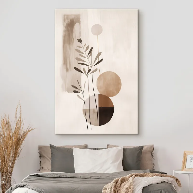 Ultima șansă Pictură pe pânză Abstracție cu o plantă Nr s46782