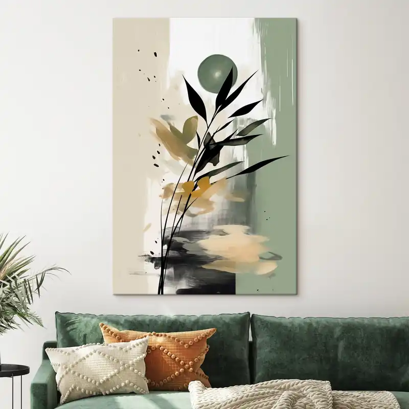 Cumpără acum Pictură pe pânză Abstracție cu o plantă Nr s46784