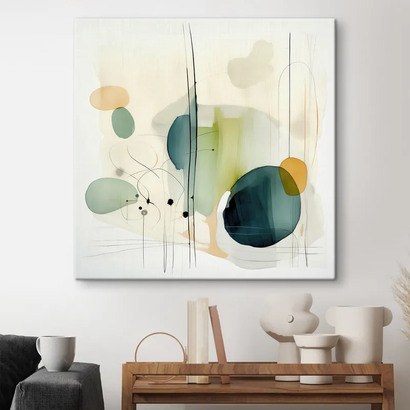 Ofertă Pictură pe pânză Geometrie artistică în tonuri delicate Nr s46649