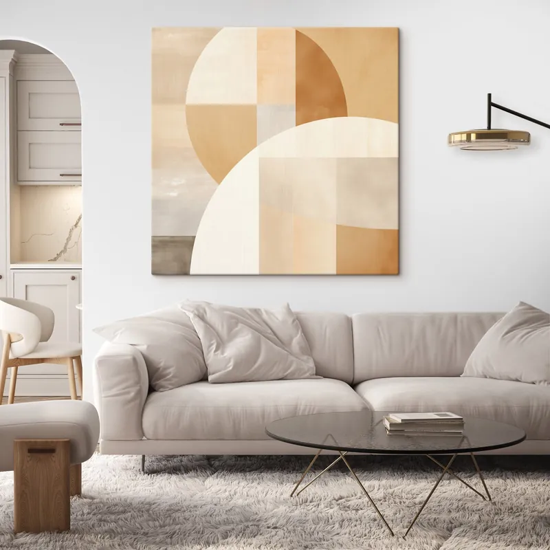 Ofertă limitată Pictură pe pânză Geometrie artistică în tonuri pastelate Nr s46650