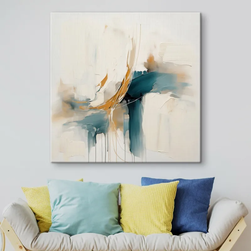 Super ofertă Pictură pe pânză Abstracție dinamică cu elemente texturate Nr s46657