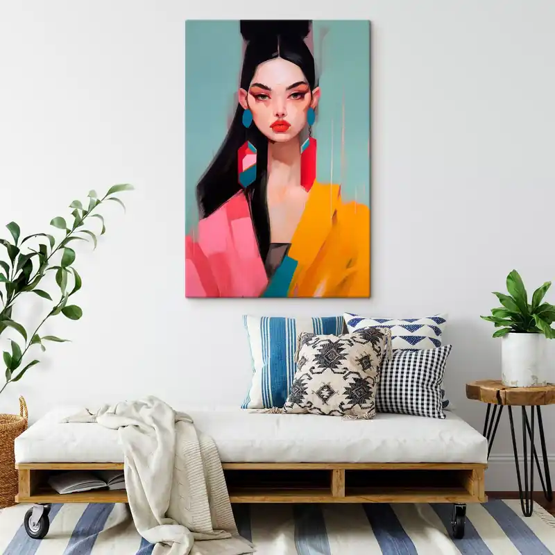 Pictură pe pânză Portret abstract de modă Nr s46808 Ofertă specială