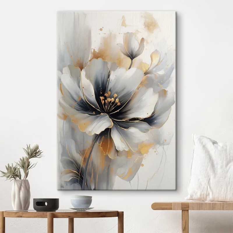 Pictură pe pânză Floare abstractă Nr s46821 Chilipir