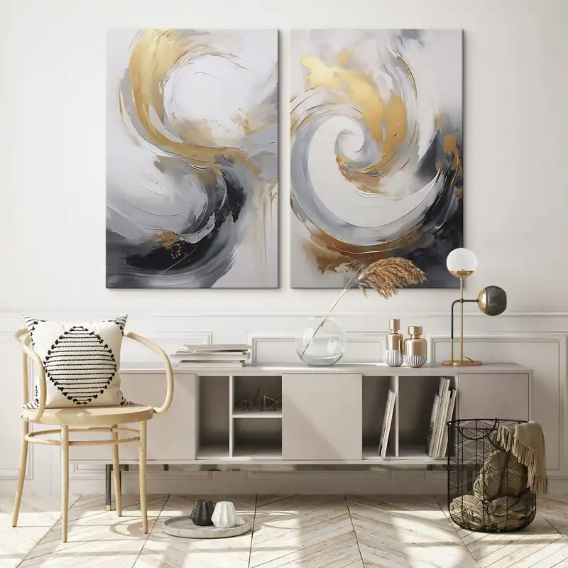 Preț redus Pictură pe pânză Vârtej abstract Nr m01047