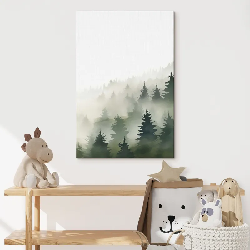 Pictură pe pânză Pădurea ceațoasă Nr s46876 Ofertă specială