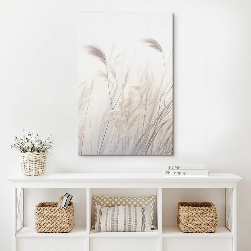Pictură pe pânză Plante delicate pe un fundal deschis Nr s46884 Vezi acum