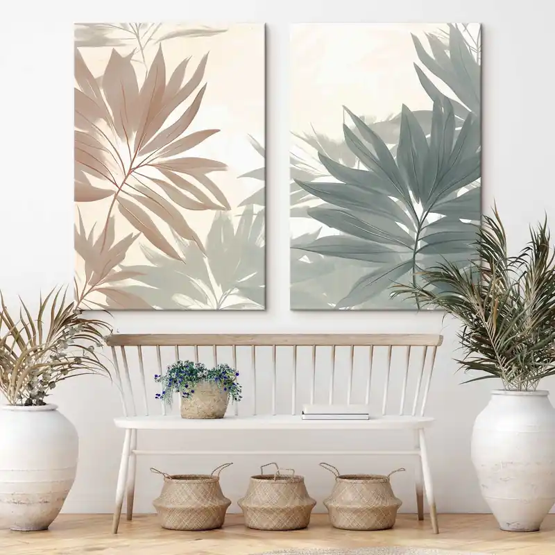 Pictură pe pânză Frunze tropicale Nr m01060 Cel mai bun preț