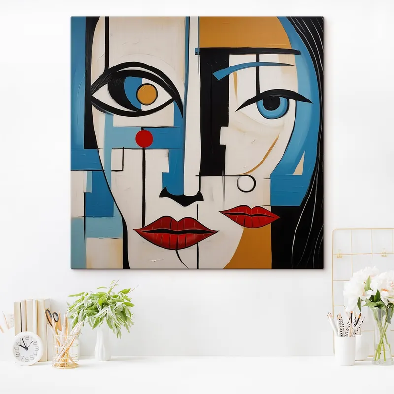 Pictură pe pânză Portret abstract Nr s46870 Noutate