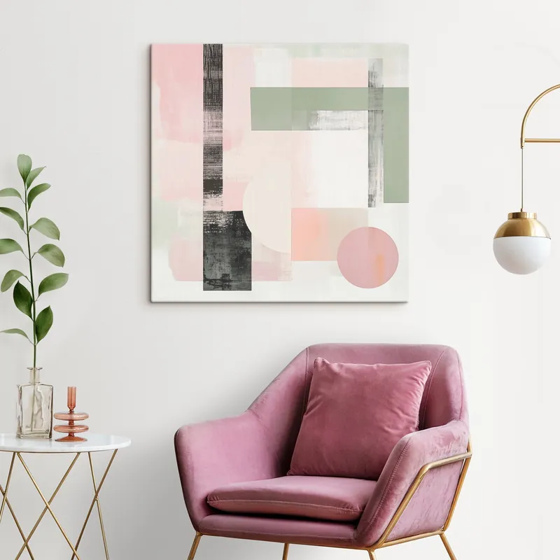 Ofertă limitată Pictură pe pânză Abstracție geometrică Nr s46903