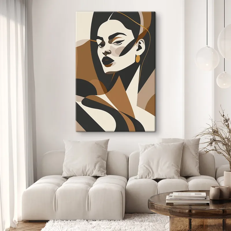 Pictură pe pânză Portret abstract al unei femei Nr s46905 Super ofertă