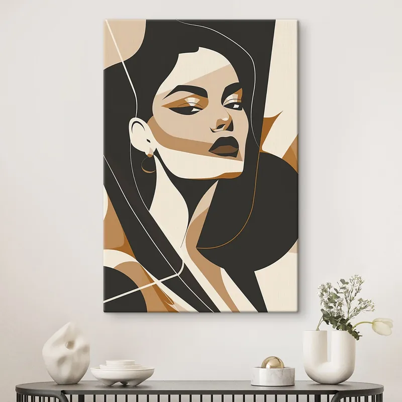 Comandă acum Pictură pe pânză Portret abstract al unei femei Nr s46906