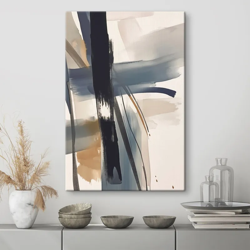 Pictură pe pânză Imitarea pensulelor abstracte Nr s46908 Retur gratuit