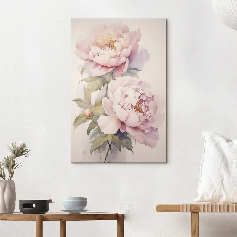 Reducere Pictură pe pânză Peonies pictura imitație Nr s46916