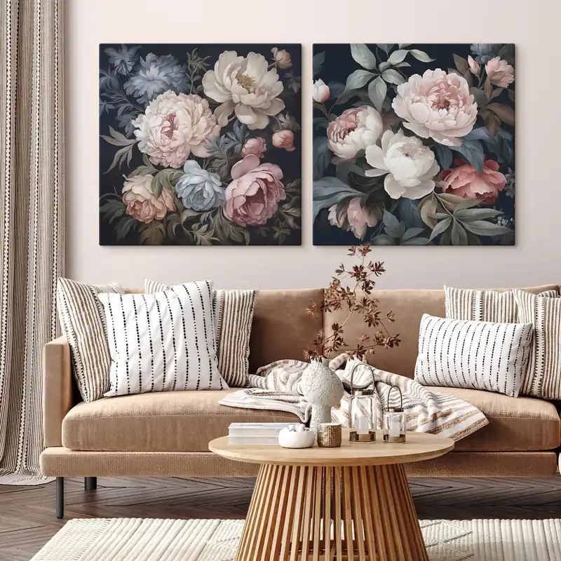 Pictură pe pânză Flori decorative Nr m01079 Premium
