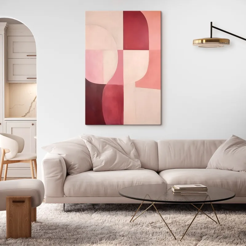 Premium Pictură pe pânză Compoziția formelor fluide Nr s46989