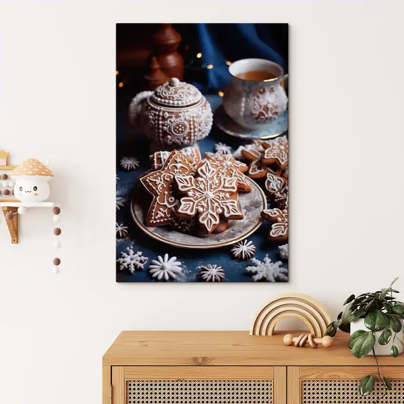 Preț promoțional Pictură pe pânză Biscuiți fulgi de zăpadă Nr s46982