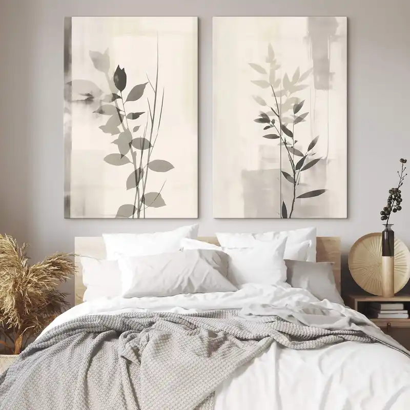 Pictură pe pânză Ramuri abstracte cu frunze Nr m01134 Super ofertă