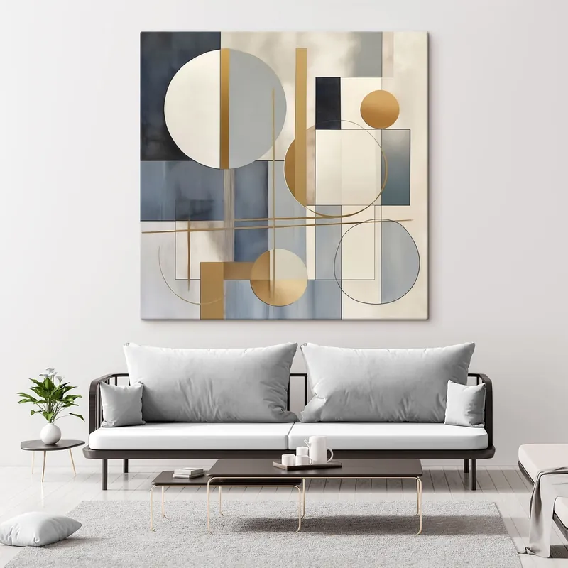 Pictură pe pânză Abstracție geometrică Nr s47042 Premium