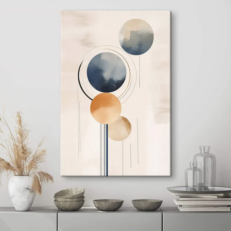 Expediere rapidă Pictură pe pânză Abstracție cu sfere Nr s47100