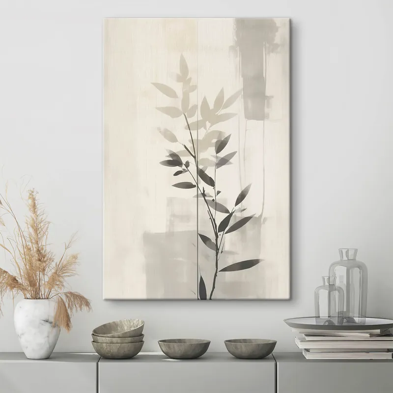 Ofertă specială Pictură pe pânză Ramuri abstracte cu frunze Nr s47102
