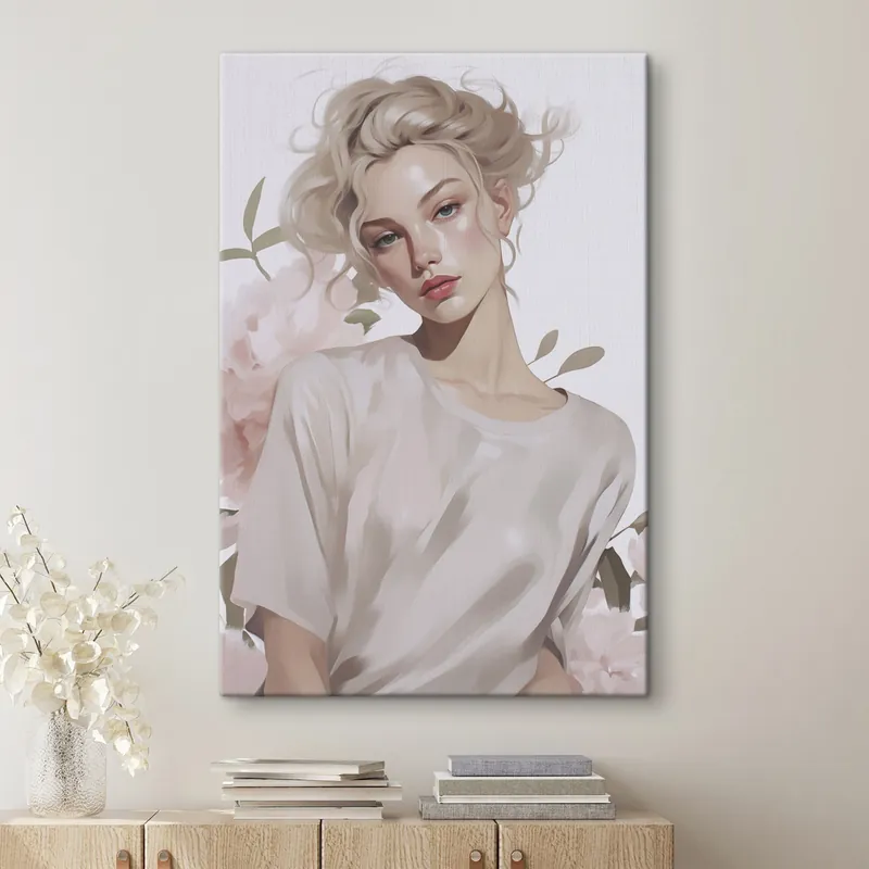 Pictură pe pânză Portret de fată Nr s47339 Preț redus