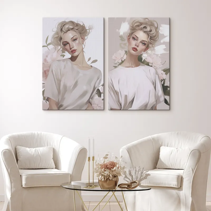 Pictură pe pânză Portret de fată Nr m01187 Popular