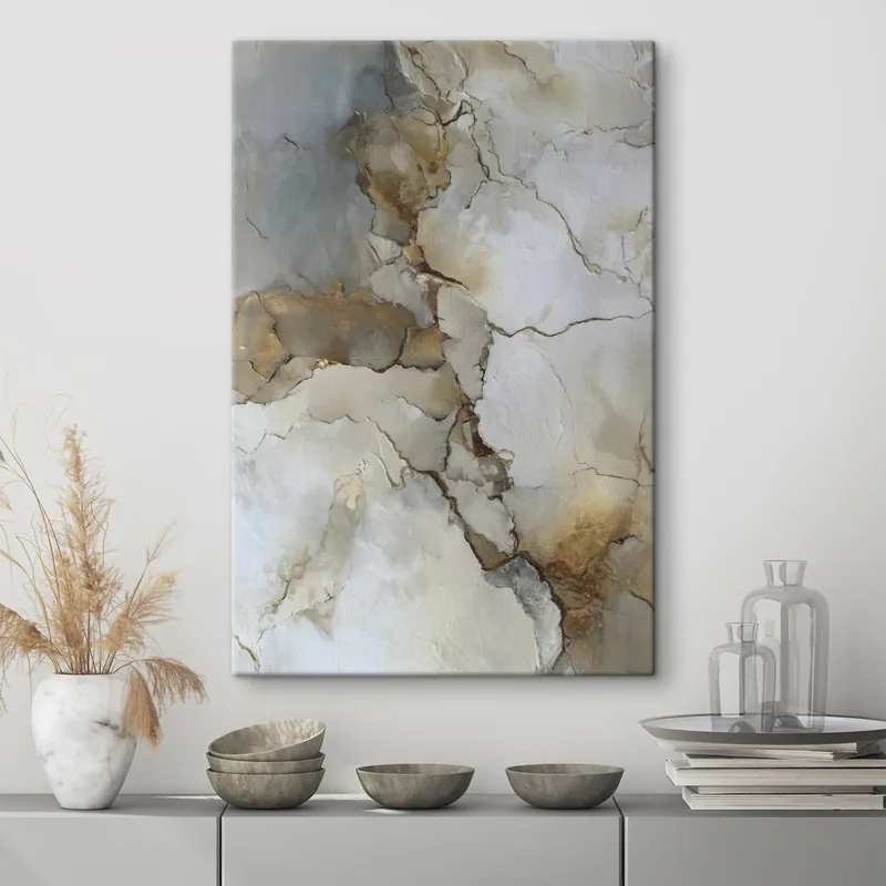 Reducere extra Pictură pe pânză imitație de textură abstractă cu crăpături Nr s47117