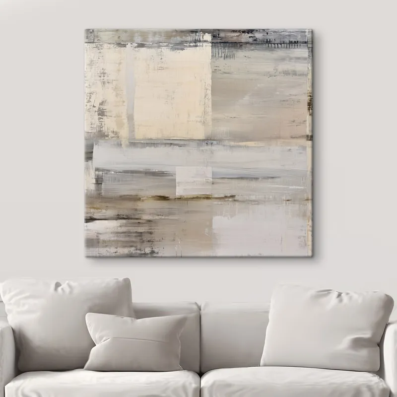 Chilipir Pictură pe pânză abstracție contemporană în tonuri discrete Nr s47121