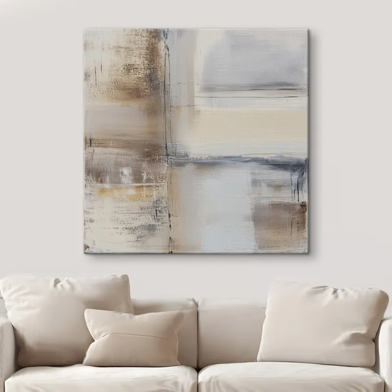 Cumpără online Pictură pe pânză abstracție contemporană în tonuri discrete Nr s47122