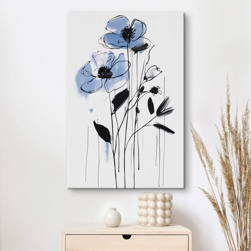 Preferatul clienților Pictură pe pânză Abstracție cu flori Nr s47491