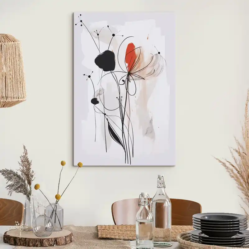 Pictură pe pânză Compoziție abstractă Nr s47501 Discount