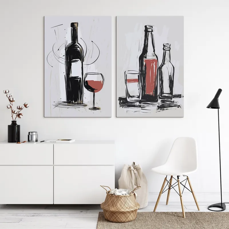 Pictură pe pânză Sticle și sticlă Nr m01223 Cumpără acum