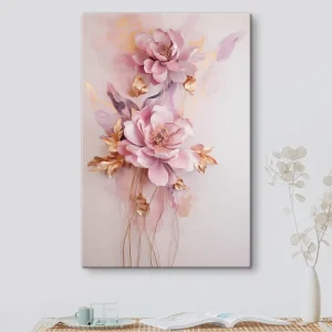 Pictură pe pânză Flori abstracte frumoase Nr s47104 Popular
