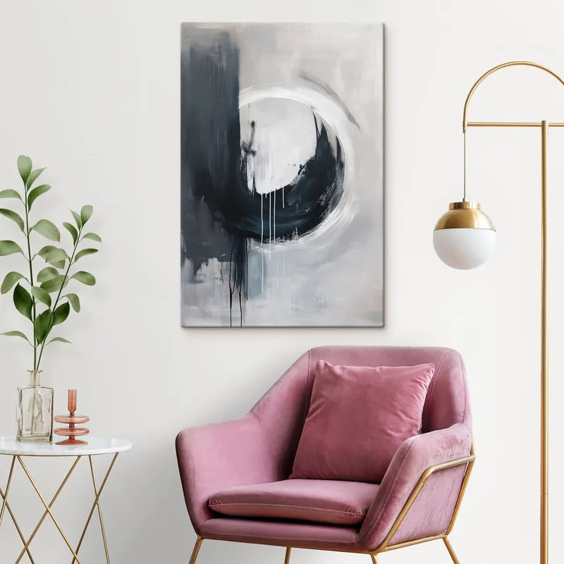 Preț mic Pictură pe pânză Cerc abstract Nr s47464