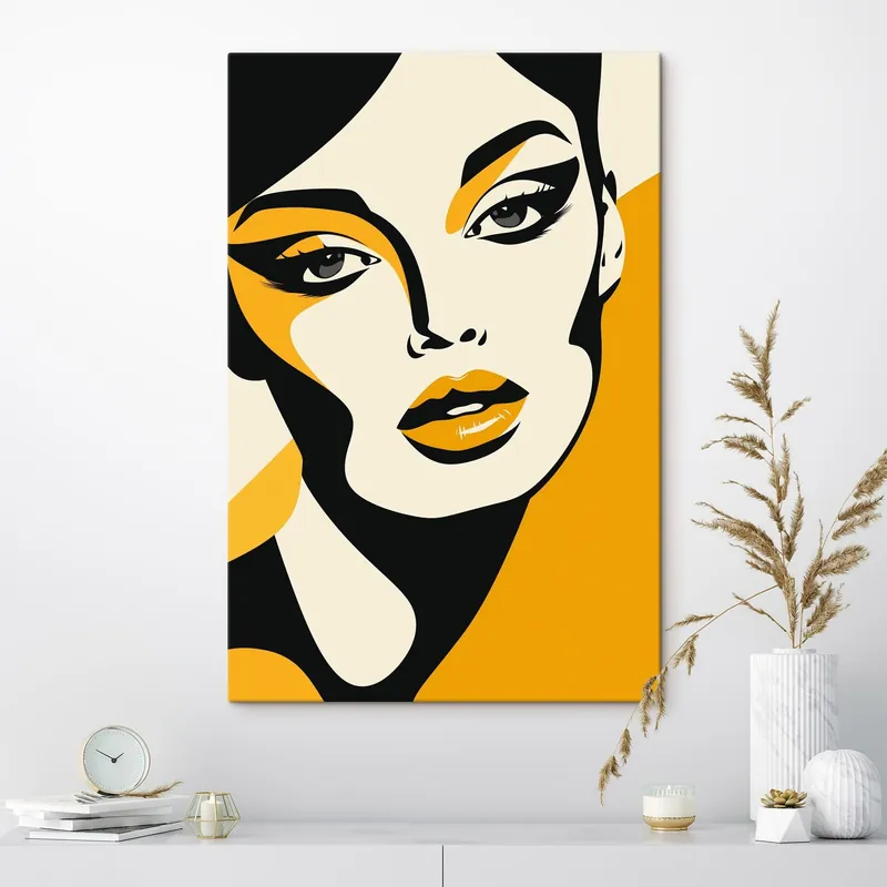 Pictură pe pânză Femeie pop art Nr s47474 Reducere de preț